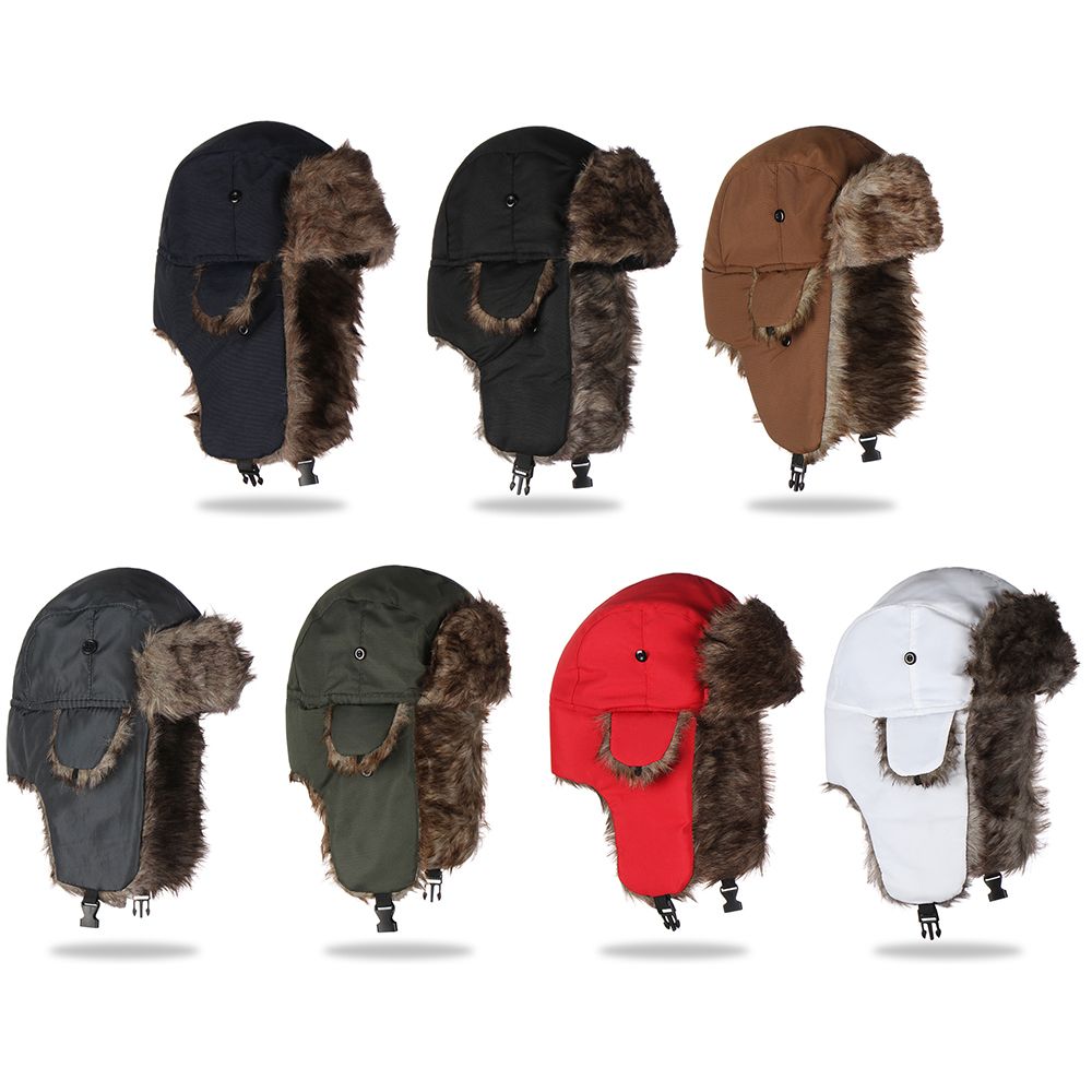 Warm Winter Fur Earflap Ski Ha - Trapper Hat Ear Flap recension och pris