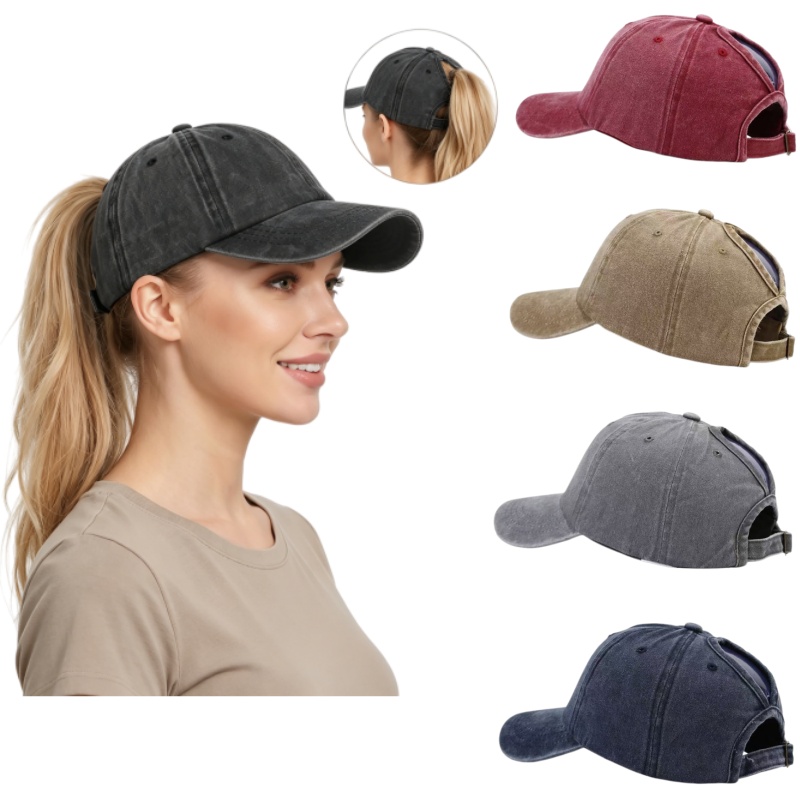 Washed Cotton Adjustable Ponyt - Golf Cap Dad recension och pris