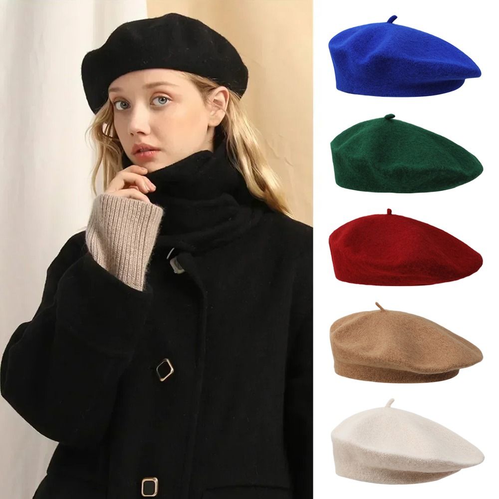 Fashion Warm Winter Wool Beret - Beret French Wool recension och pris