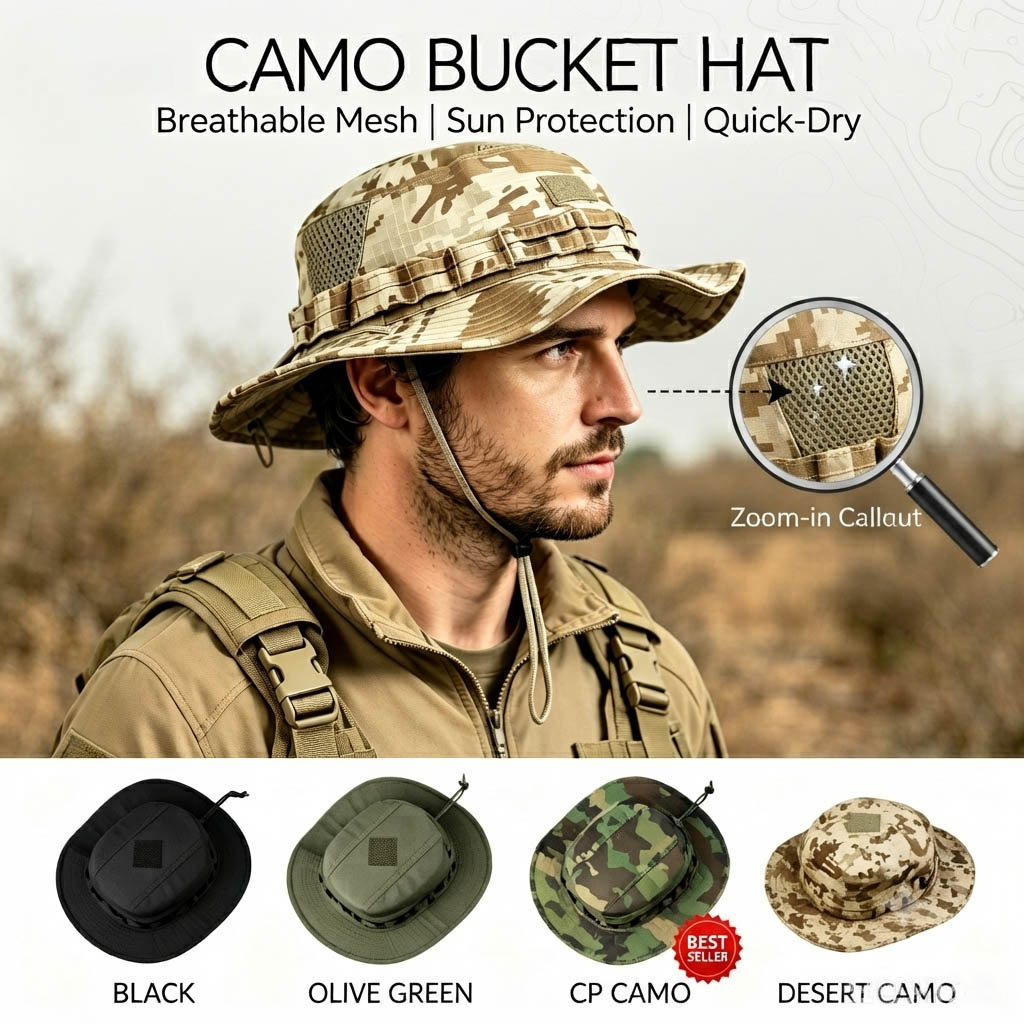 Tactical Boonie Hat for Men Su - Boonie Hat Tactical recension och pris