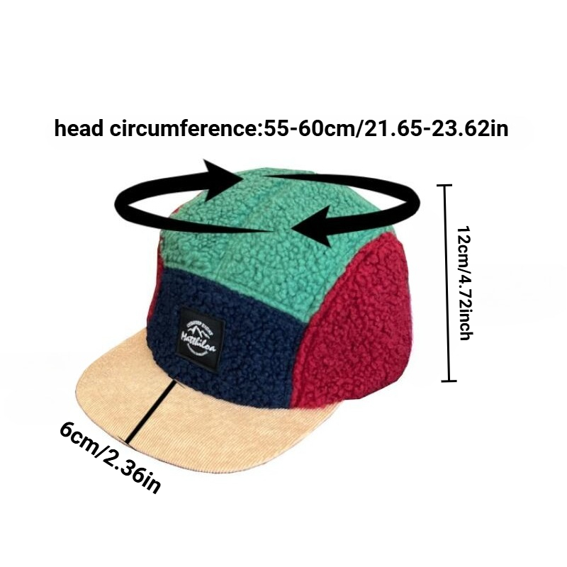 5 Panel Retro Fleece Cap for M - Corduroy Cap 5 Panel recension och pris