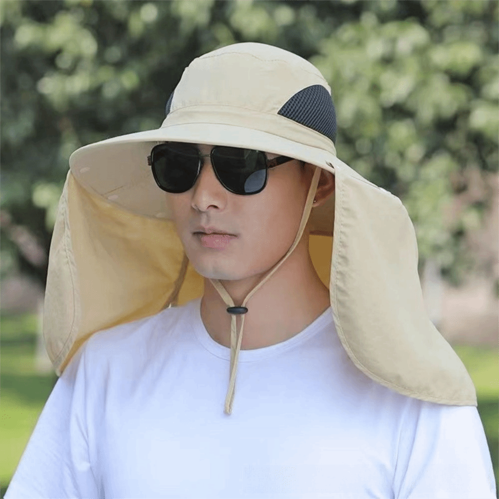 Removable Cloth Men Sun Hat Bi - Visor Sun Hat recension och pris
