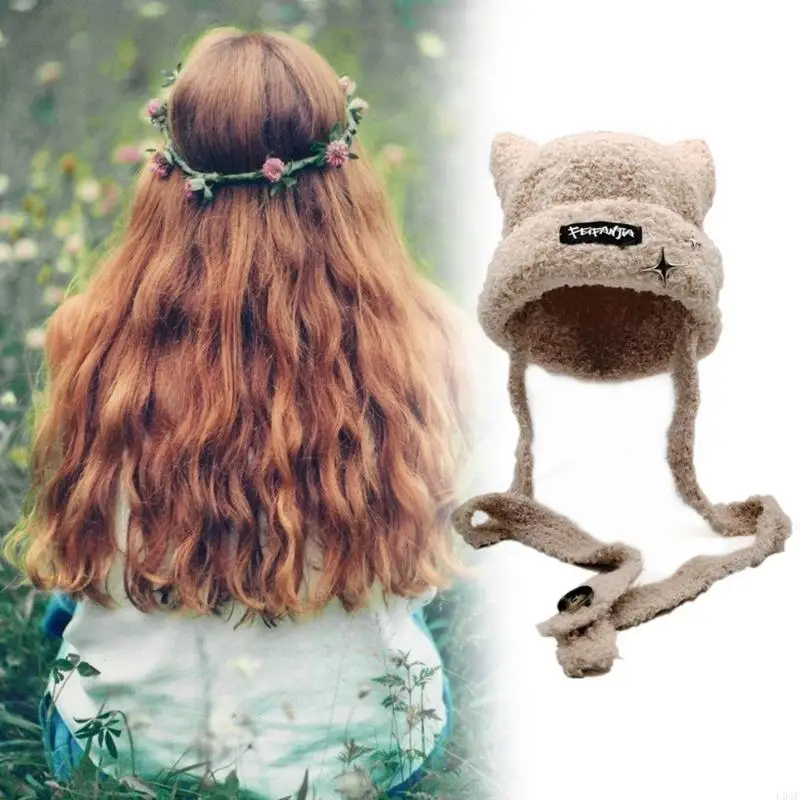 L93F Handmade Knit Ear Trapper - Winter Trapper Hat recension och pris