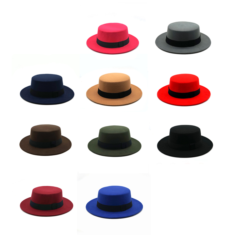 Winter Autumn Imitation Woolen - Fedora Hat Wool recension och pris