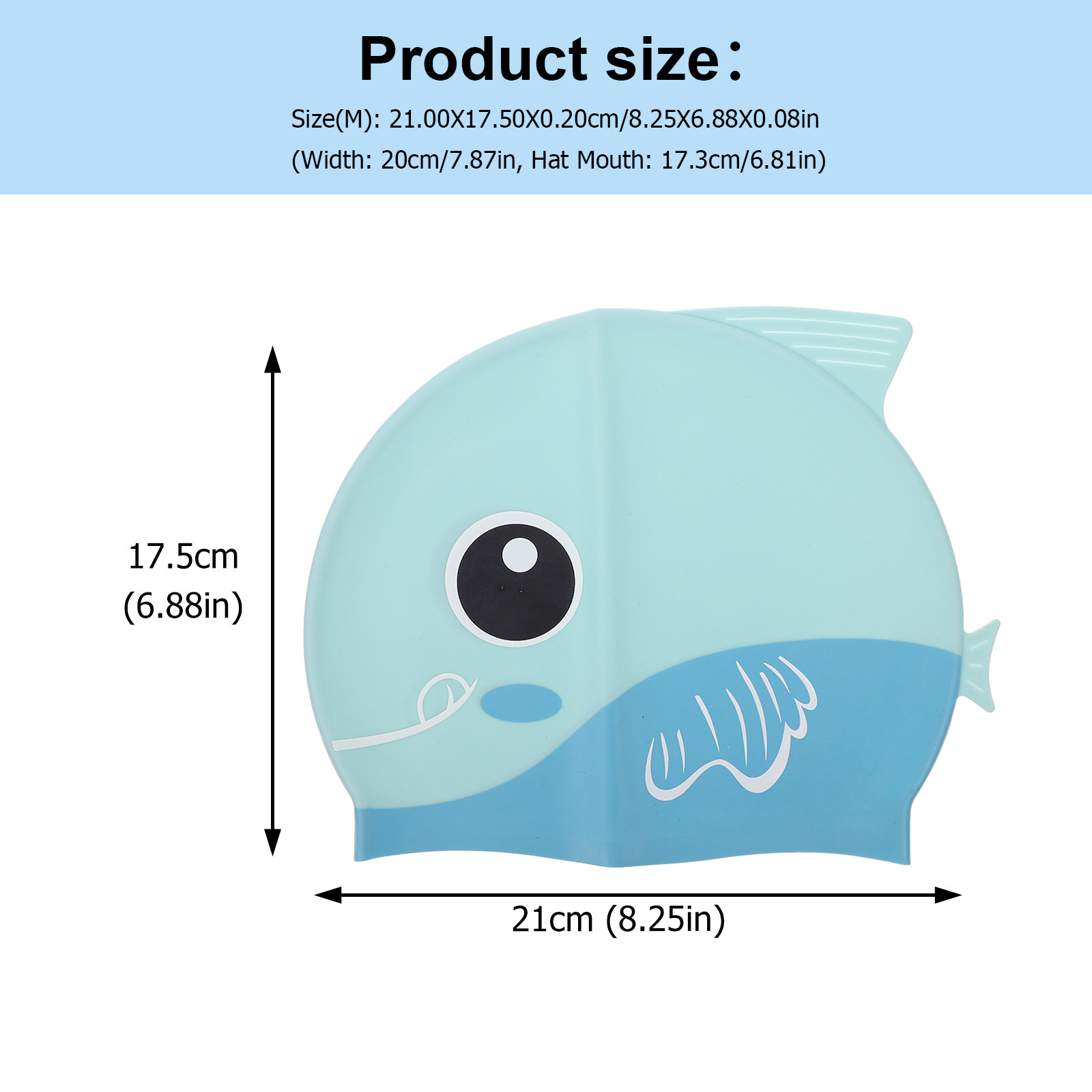 Silicone Swim Cap Cartoon Kids - Swim Hat Silicone recension och pris