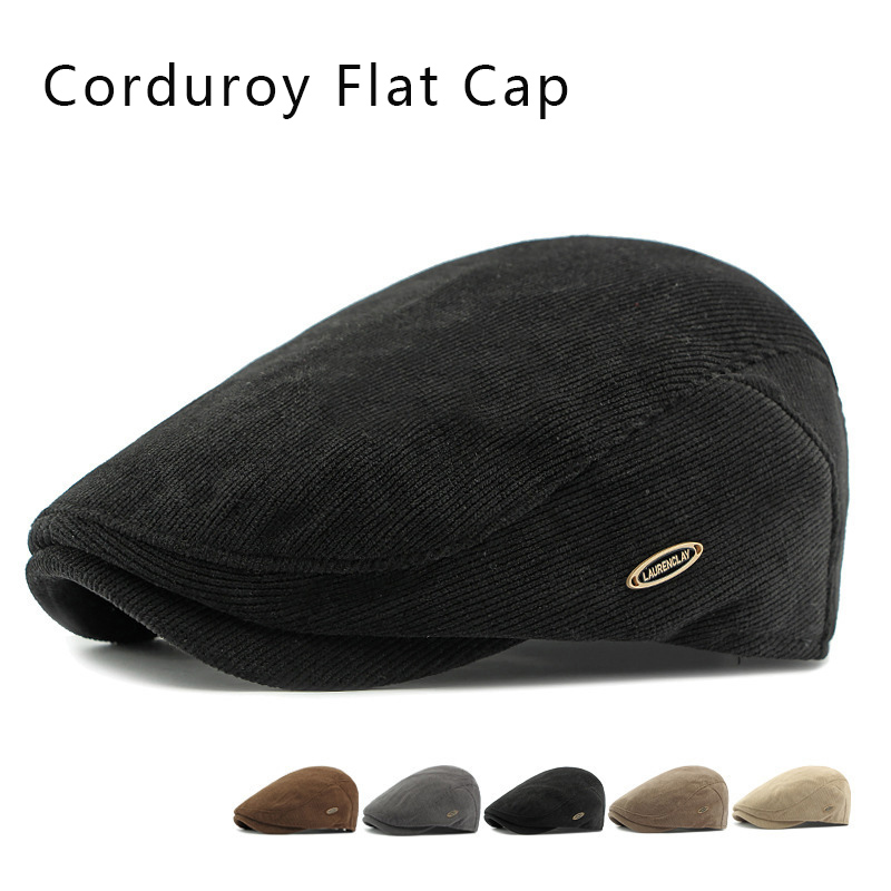 Corduroy Flat Cap for Men Wome - Newsboy Cap Ivy recension och pris