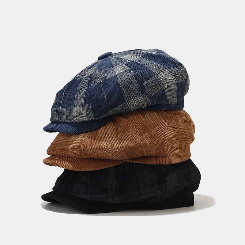 Corduroy Men Women Youth Boy G - Newsboy Cap Ivy recension och pris