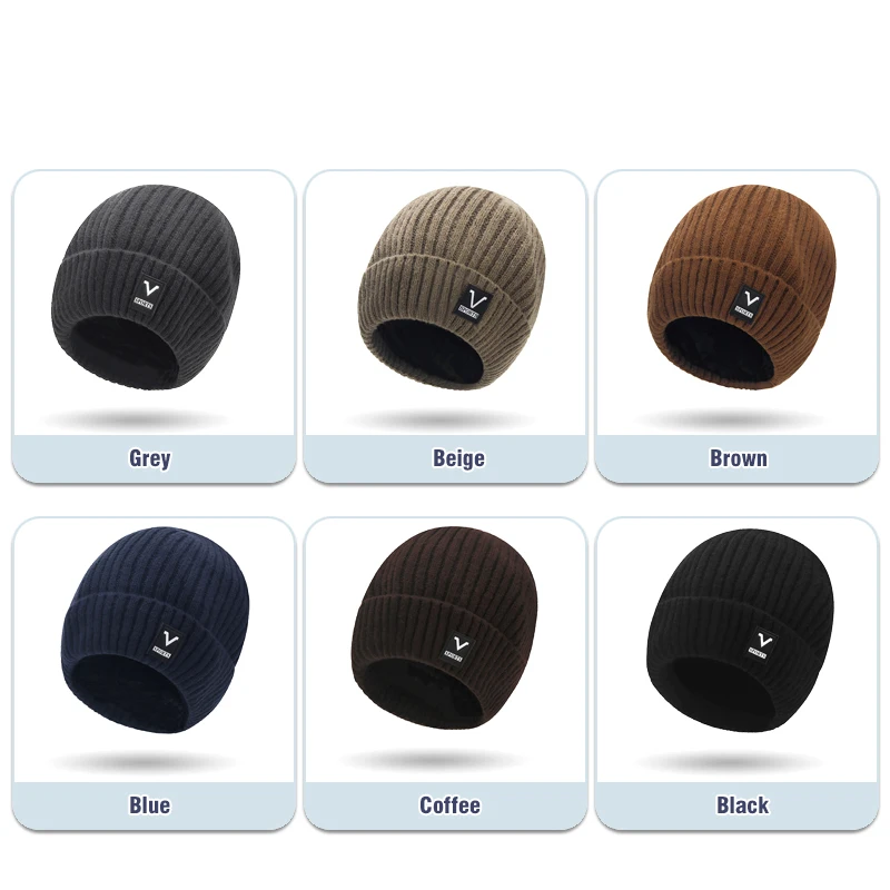 Beanie Men Slouchy Knit Skull  - Beanie Cuffed Knit recension och pris