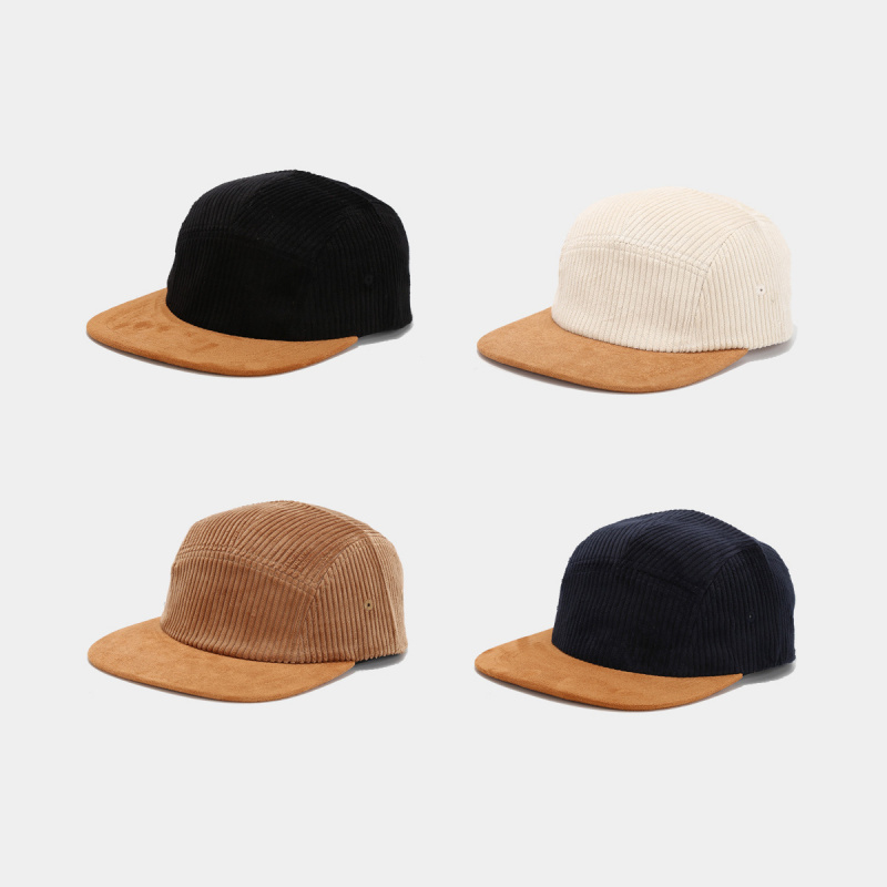 Retro Corduroy 5 Panel Cap wit - Corduroy Cap 5 Panel recension och pris