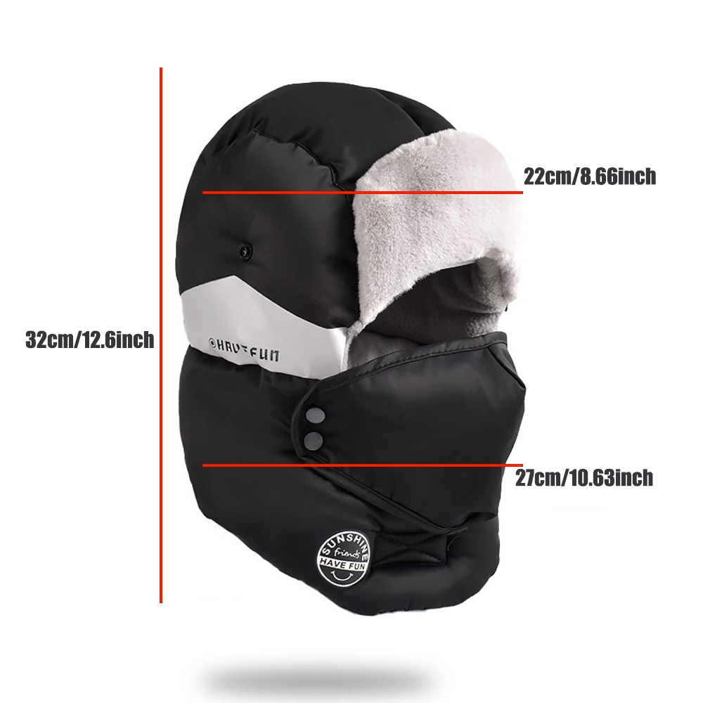 Mens Winter Ski Hat Thickened  - Winter Trapper Hat recension och pris