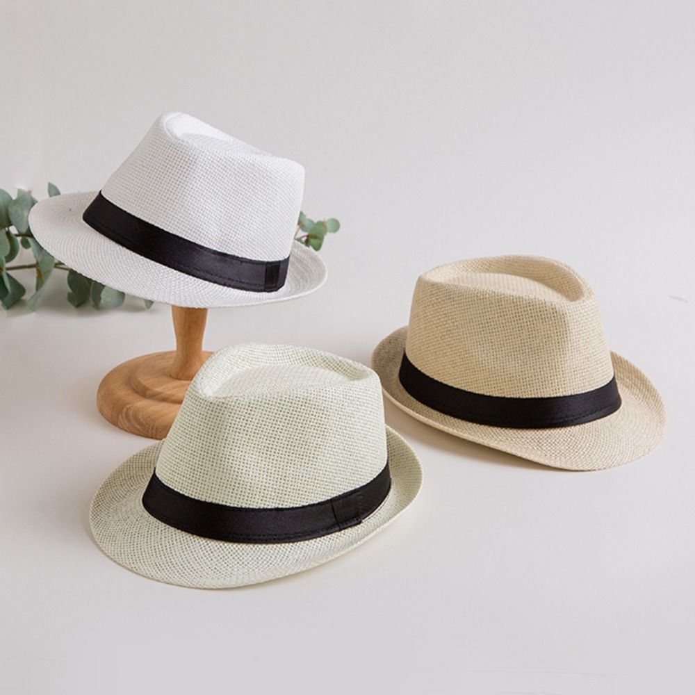 Cool Vintage Men Straw Hat Sun - Cowboy Hat Straw recension och pris