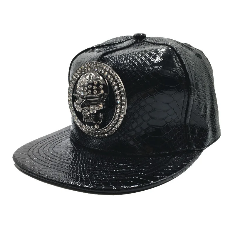 Brand Oohmy Men Women PU Leath - Snapback Hat Flat recension och pris