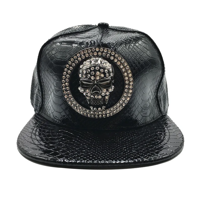 Brand Oohmy Men Women PU Leath - Snapback Hat Flat recension och pris