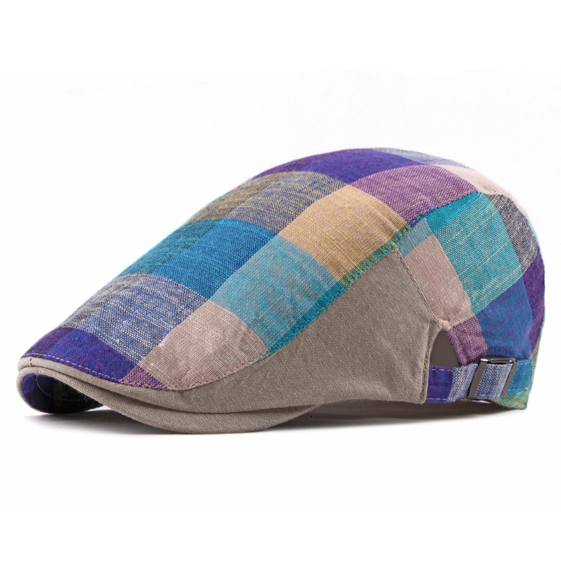 Unisex Cotton Plaid Newsboy Be - Newsboy Cap Ivy recension och pris