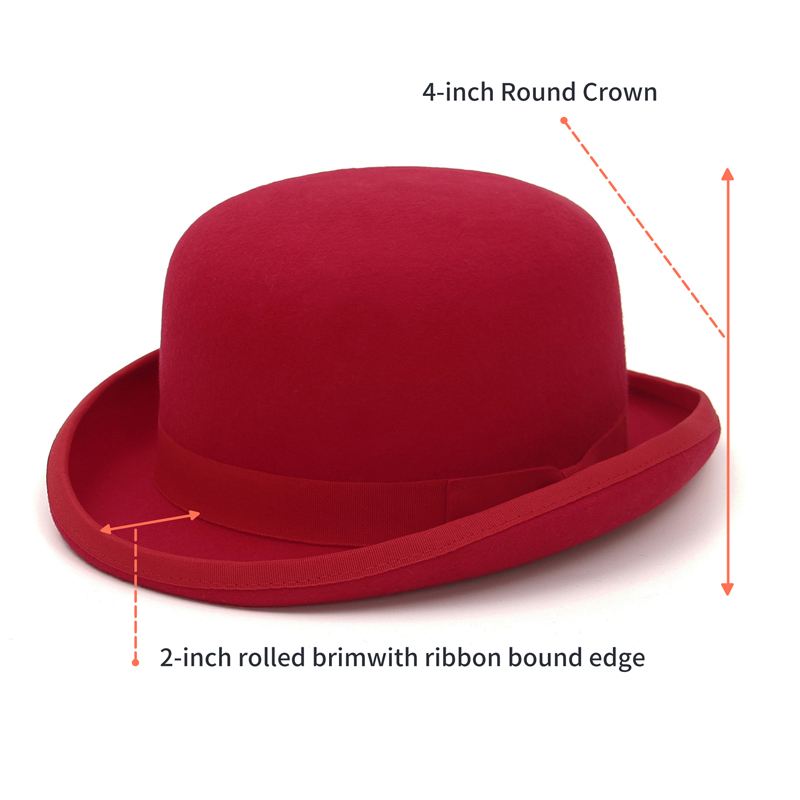 GEMVIE 100% Wool Felt Derby Ha - Fedora Hat Wool recension och pris