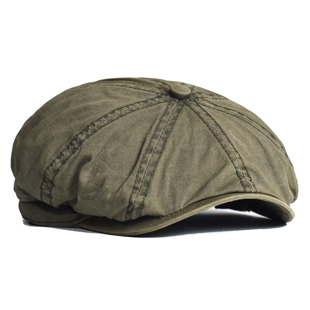 Washed Cotton Newsboy Cap Peak - Newsboy Cap Ivy recension och pris