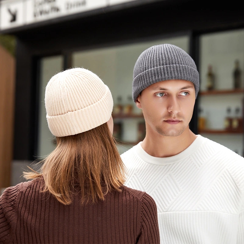Winter Knitted Hat Warm Outdoo - Beanie Cuffed Knit recension och pris