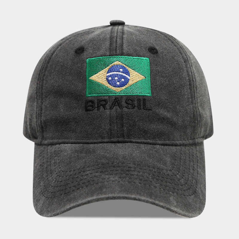 Vintage Brazil Flag BRASIL Let - Dad Hat Cotton recension och pris